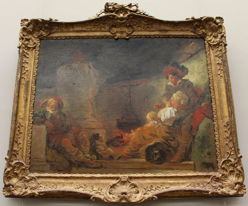 Nattescene, kalt Munkens drøm - Jean-Honoré Fragonard