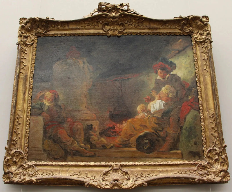 Nattescene, kalt Munkens drøm - Jean-Honoré Fragonard