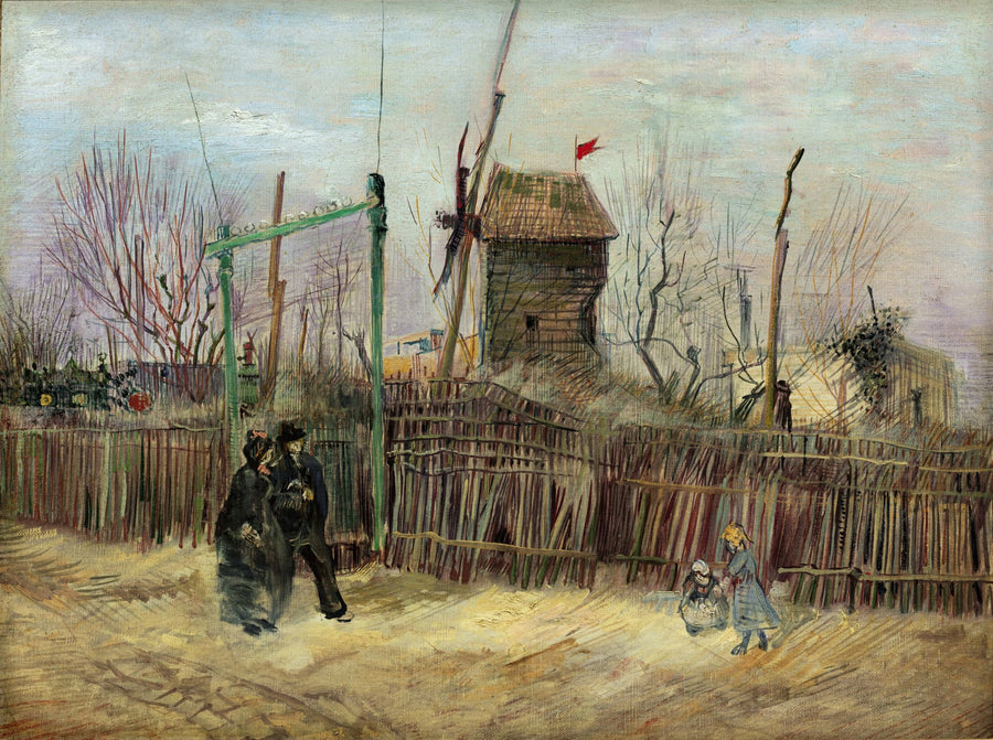 Gadebillede i Montmartre - Vincent van Gogh