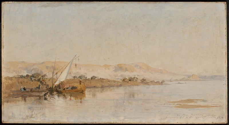 Scene ved Nilen - Frederick Arthur Bridgman