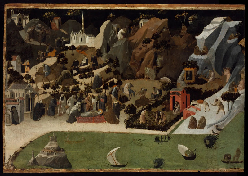 Scènes de la vie des Pères du désert (Thébaïde) - Fra Angelico