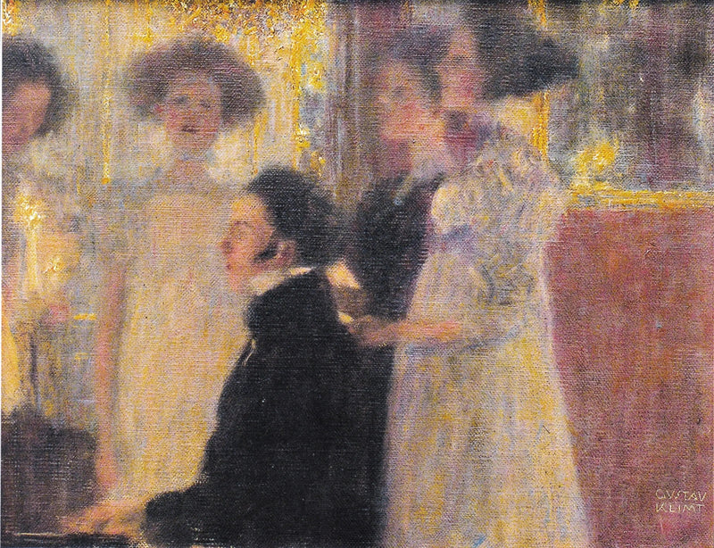 Schubert på klaver I - Gustav Klimt