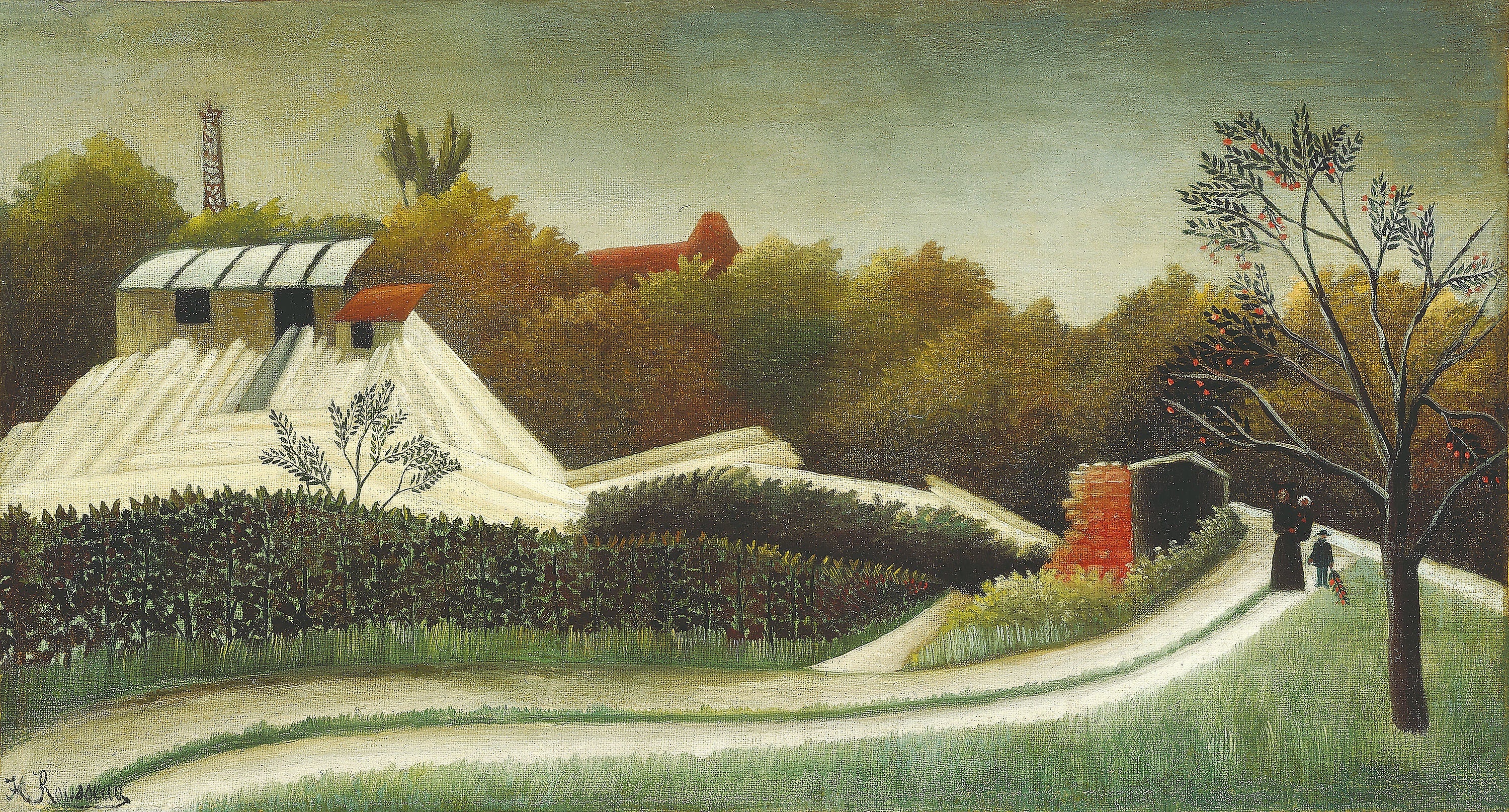 Skovbrug, forstad til Paris - Henri Rousseau