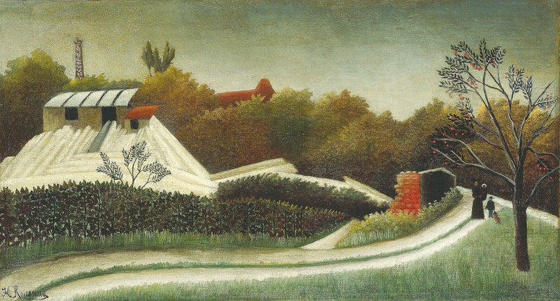 Skovbrug, forstad til Paris - Henri Rousseau
