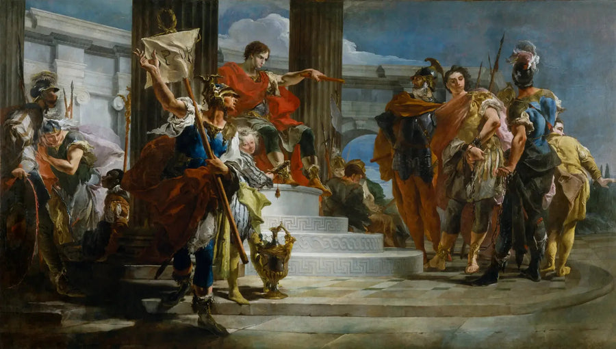 Scipion den Afrikanske frigiver Massiva - Giovanni Battista Tiepolo
