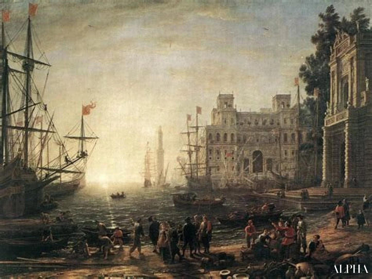 Seaport - Claude Lorrain - Reproductions de tableaux et peintures haut de gamme