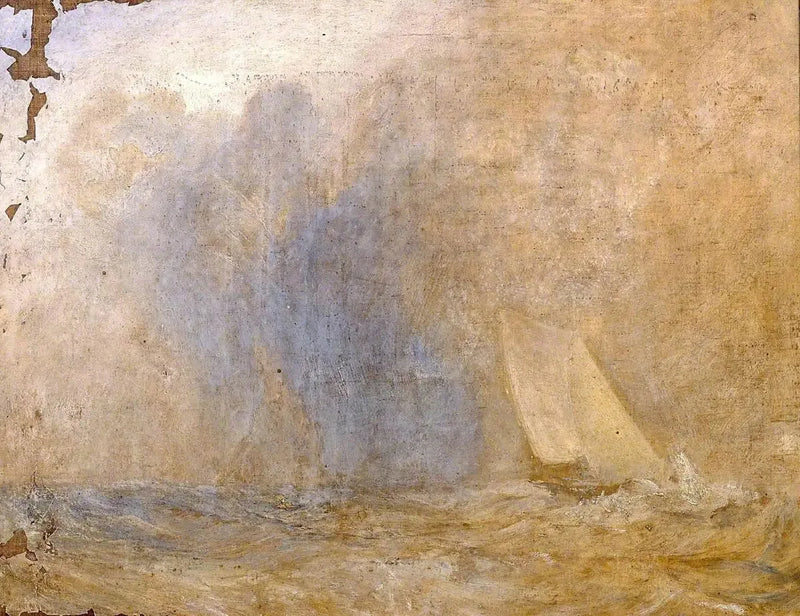 Havlandskab med en Yacht (?) - J. M. W. Turner
