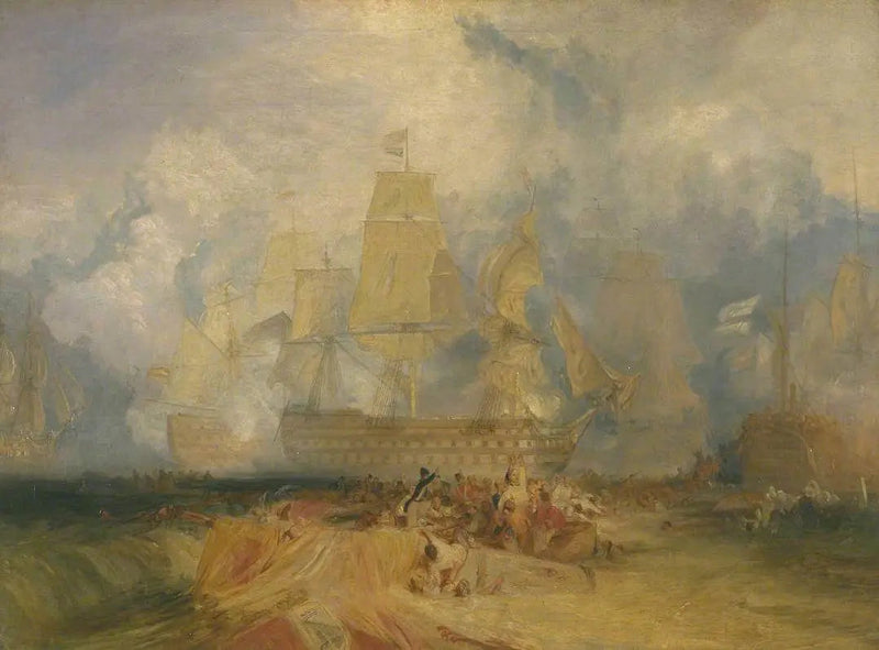 Andet skitse til 'Slaget ved Trafalgar' - J. M. W. Turner