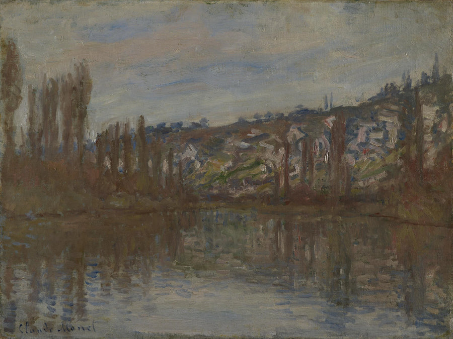 Seinen nedstrøms for Vétheuil W530 - Claude Monet