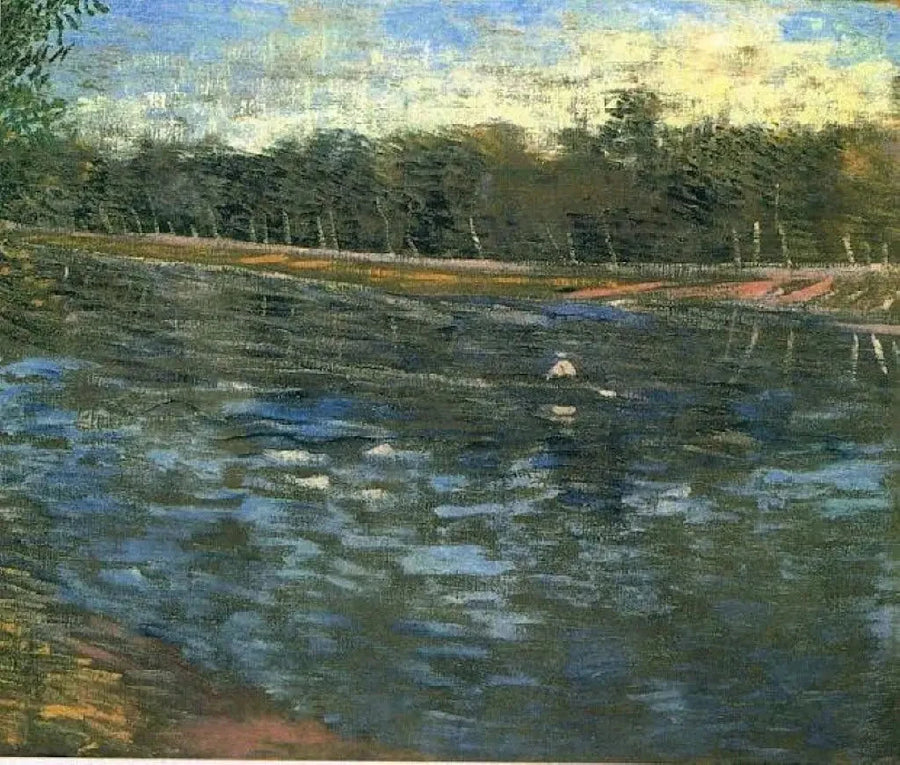 Seine med en båd, La - Vincent van Gogh