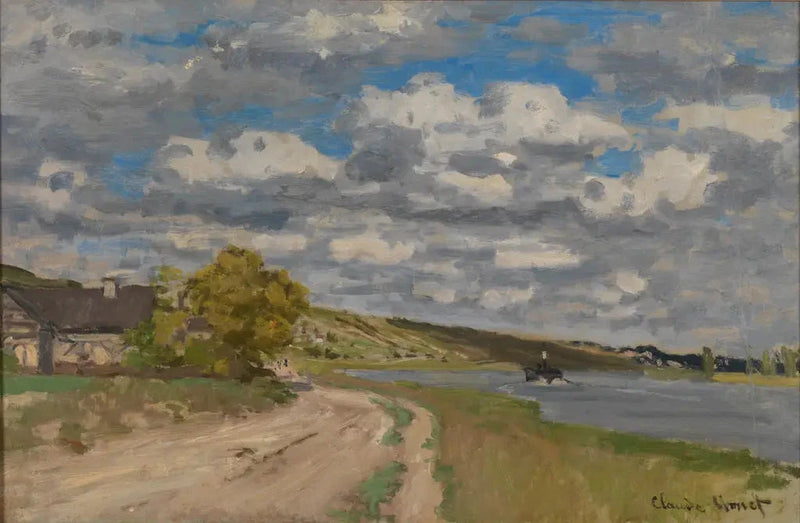 Seinen nær dens flodmunding, Honfleur W115 - Claude Monet