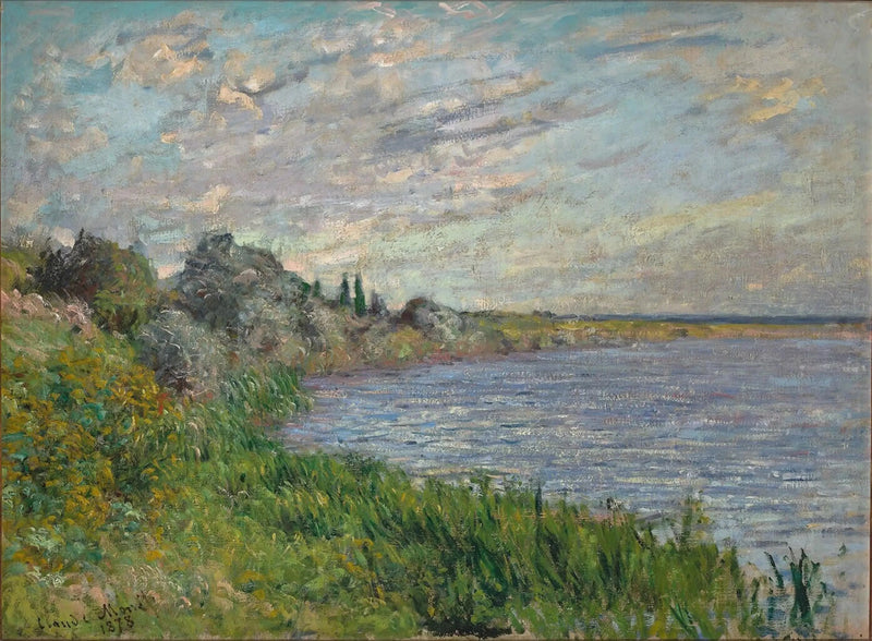 Seinen nær Vétheuil W477 - Claude Monet