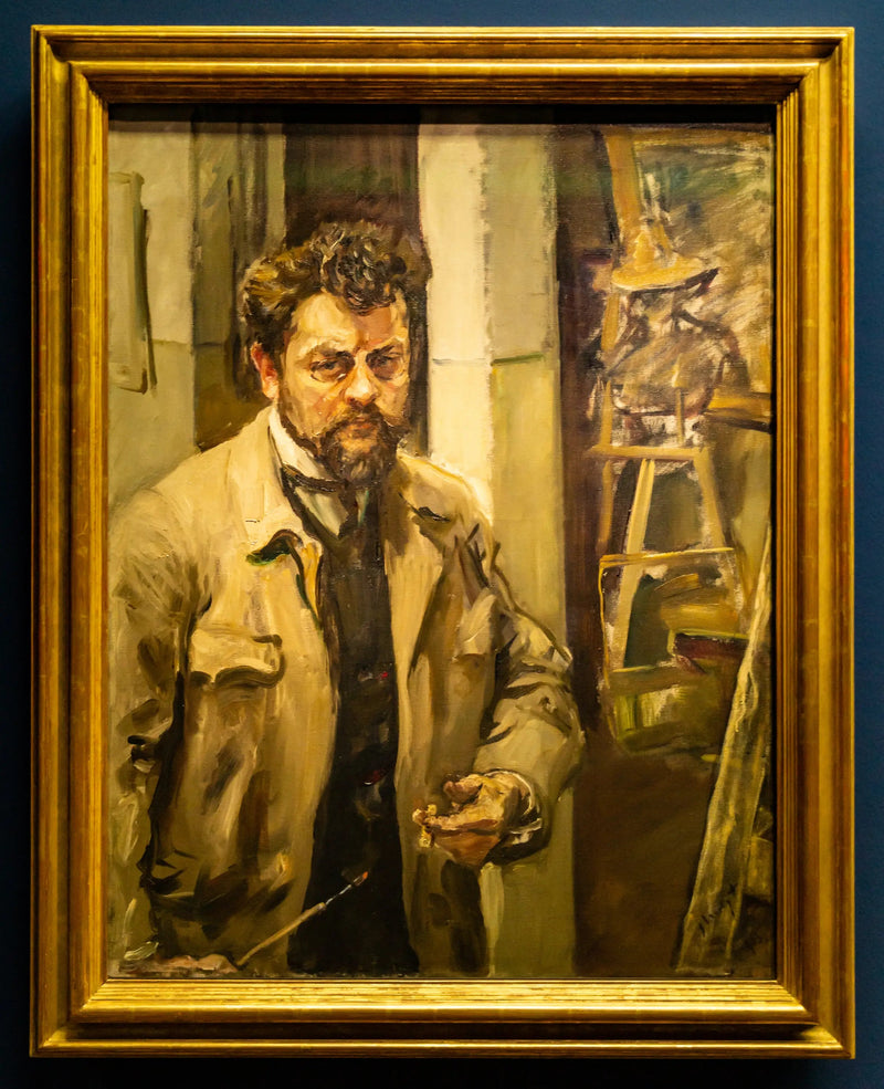 Selvportræt i studiet - Max Slevogt