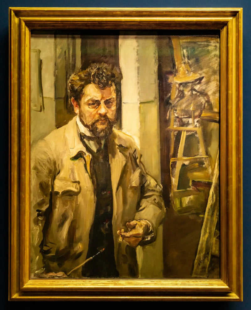 Selvportræt i studiet - Max Slevogt