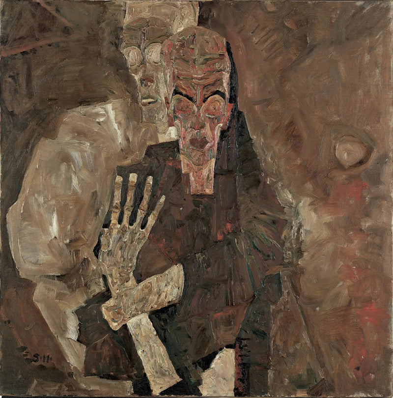 Selvseeren II (Døden og Mennesket) - Egon Schiele
