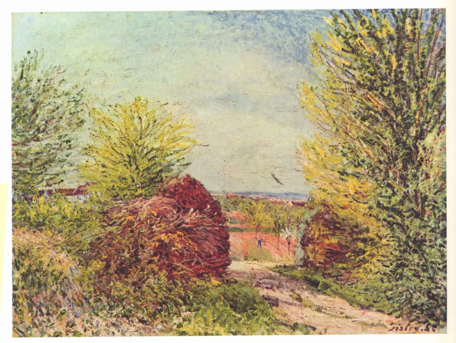 Sti ved Veneux-Nadon om foråret - Alfred Sisley