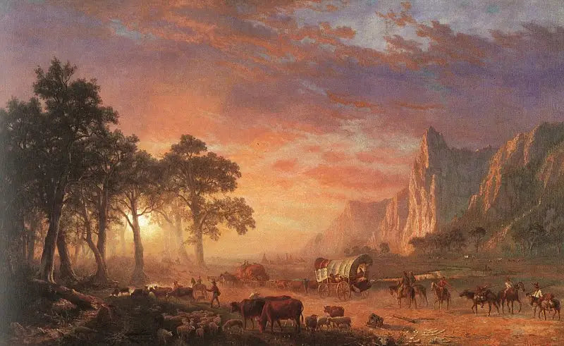 Oregon-stien - Albert Bierstadt