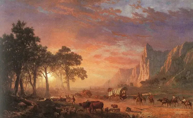 Oregon-stien - Albert Bierstadt