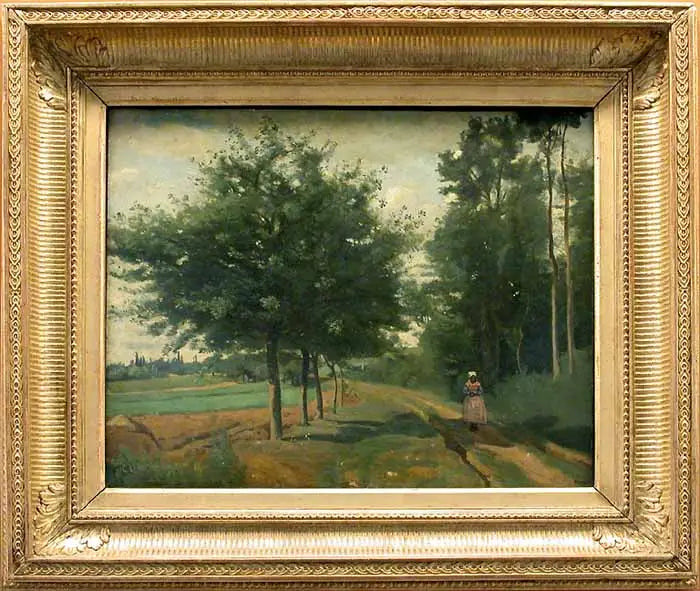 Sti langs skoven - Jean-Baptiste Camille Corot