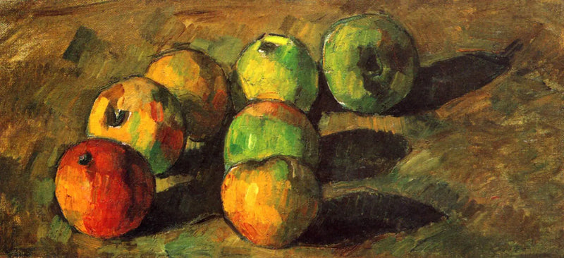 Syv æbler - Paul Cézanne