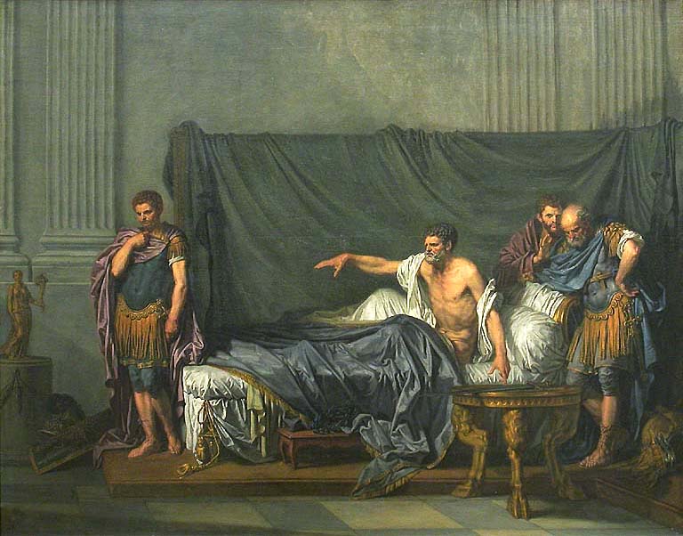 Septime Sevré og Caracalla - Jean-Baptiste Greuze