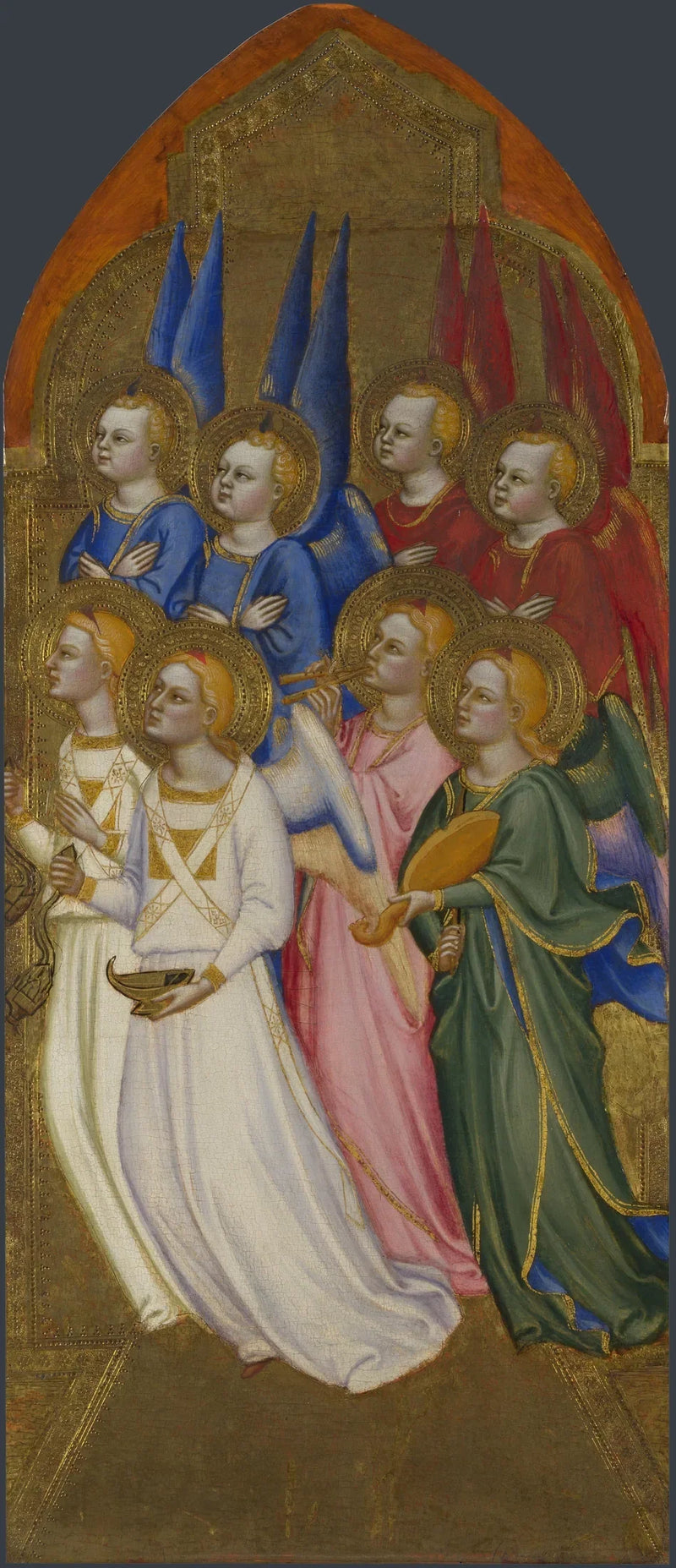 Séraphiner, cherubiner og engle tilbedere - Jacopo di Cione