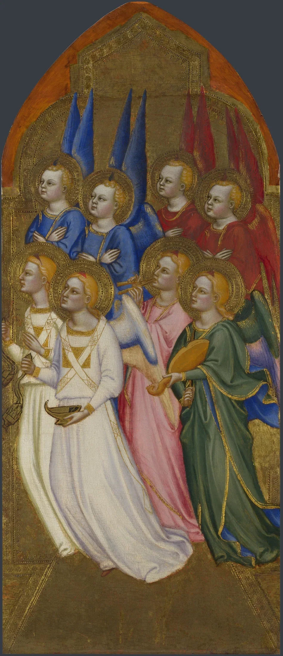 Séraphiner, cherubiner og engle tilbedere - Jacopo di Cione