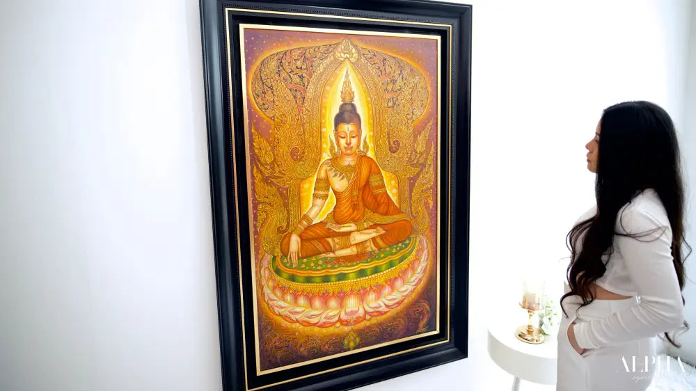 Serenity of the Buddha - Siwakorn | 80 x 130 cm Reproductions de tableaux à la peinture à l’huile