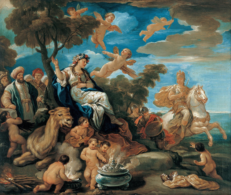 Serie af de fire verdensdele. Asien - Luca Giordano