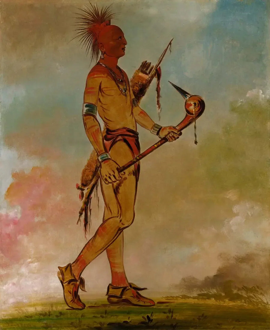 Shin-ga-wás-sa, smuk fugl - George Catlin