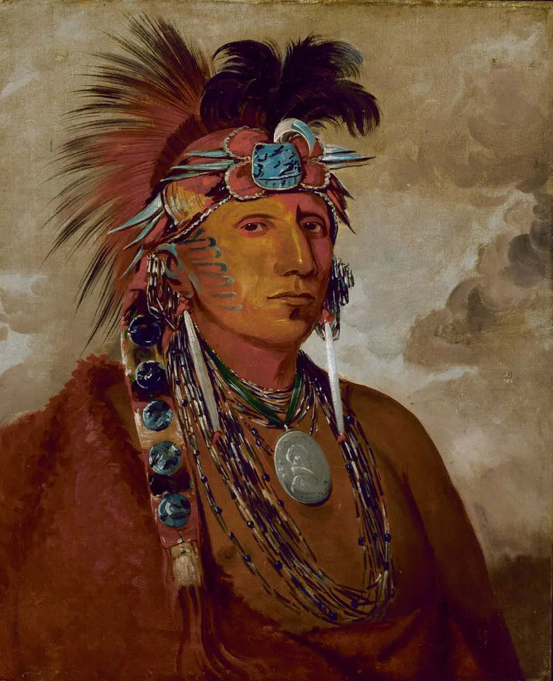 Shó-me-kós-see, Ulven, en chef - George Catlin