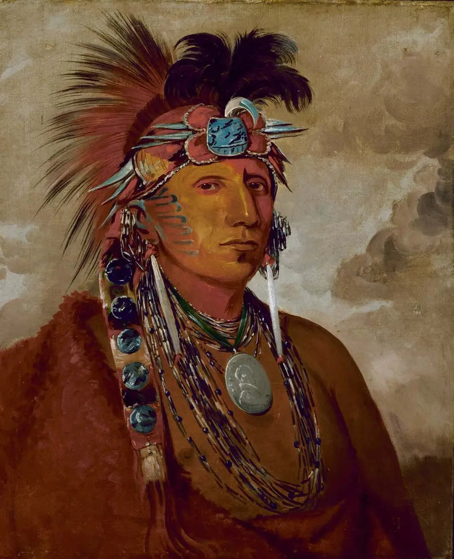Shó-me-kós-see, Ulven, en chef - George Catlin