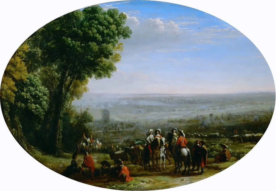 La Rochelle-stolen af Louis XIII - Claude Lorrain