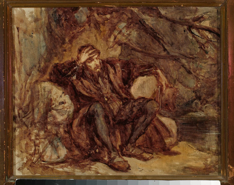 Sigismond Auguste i Vilnius' have, skitse - Jan Matejko