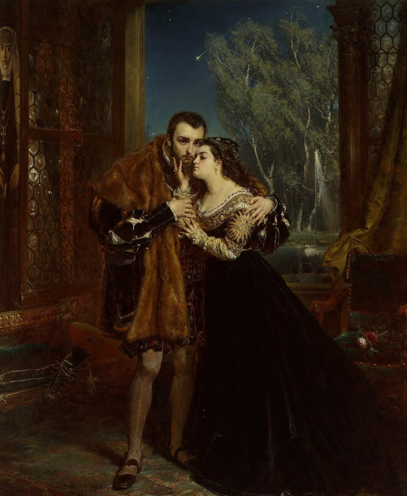 Sigismond Auguste og Barbara ved Radziwiłł-højen i Vilnius - Jan Matejko