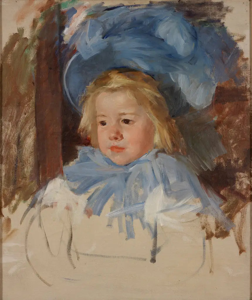 Simone med den blå hat - Mary Cassatt