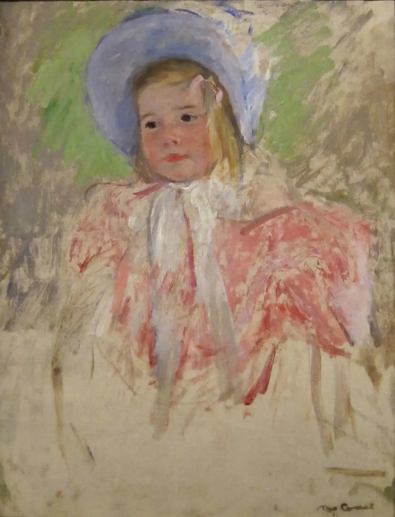 Simone med den blå hat (nr. 1) - Mary Cassatt