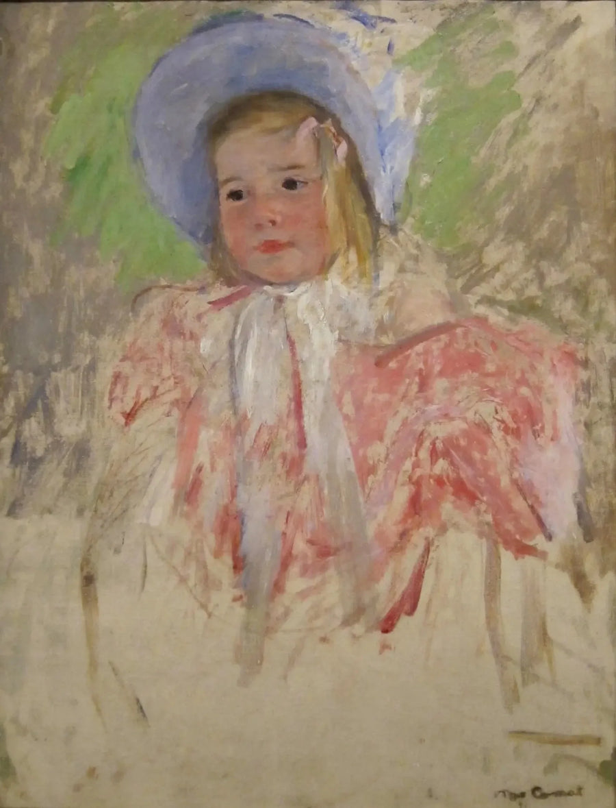 Simone med den blå hat (nr. 1) - Mary Cassatt