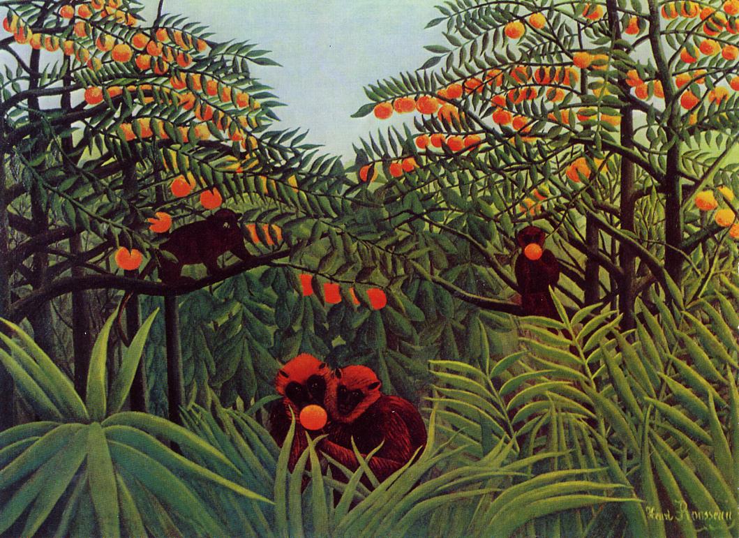 Aber i den urtidsregnskov - Henri Rousseau
