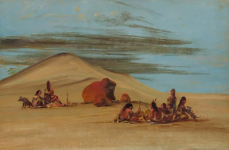 Sioux i tilbedelse ved Red Boulders - George Catlin