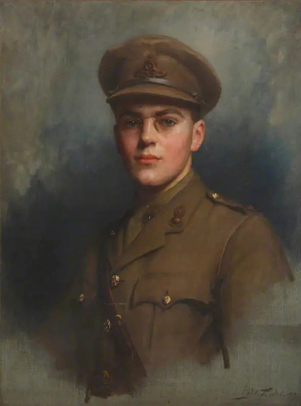 Sir Felix John Morgan Brunner, 3. baron Brunner (1897-1982) som artilleriofficer - Luke Fildes