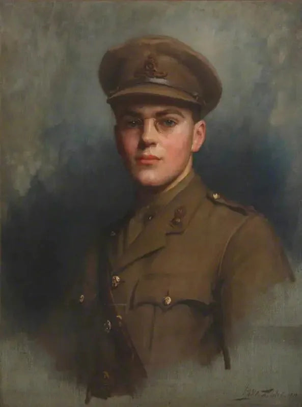 Sir Felix John Morgan Brunner, 3. baron Brunner (1897-1982) som artilleriofficer - Luke Fildes