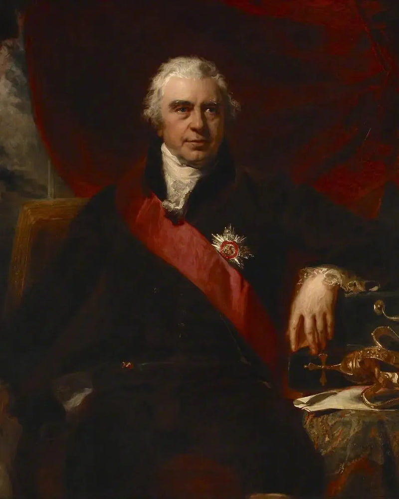 Sir Joseph Banks (1743–1820), præsident for Royal Society, administrator af British Museum - Thomas Lawrence