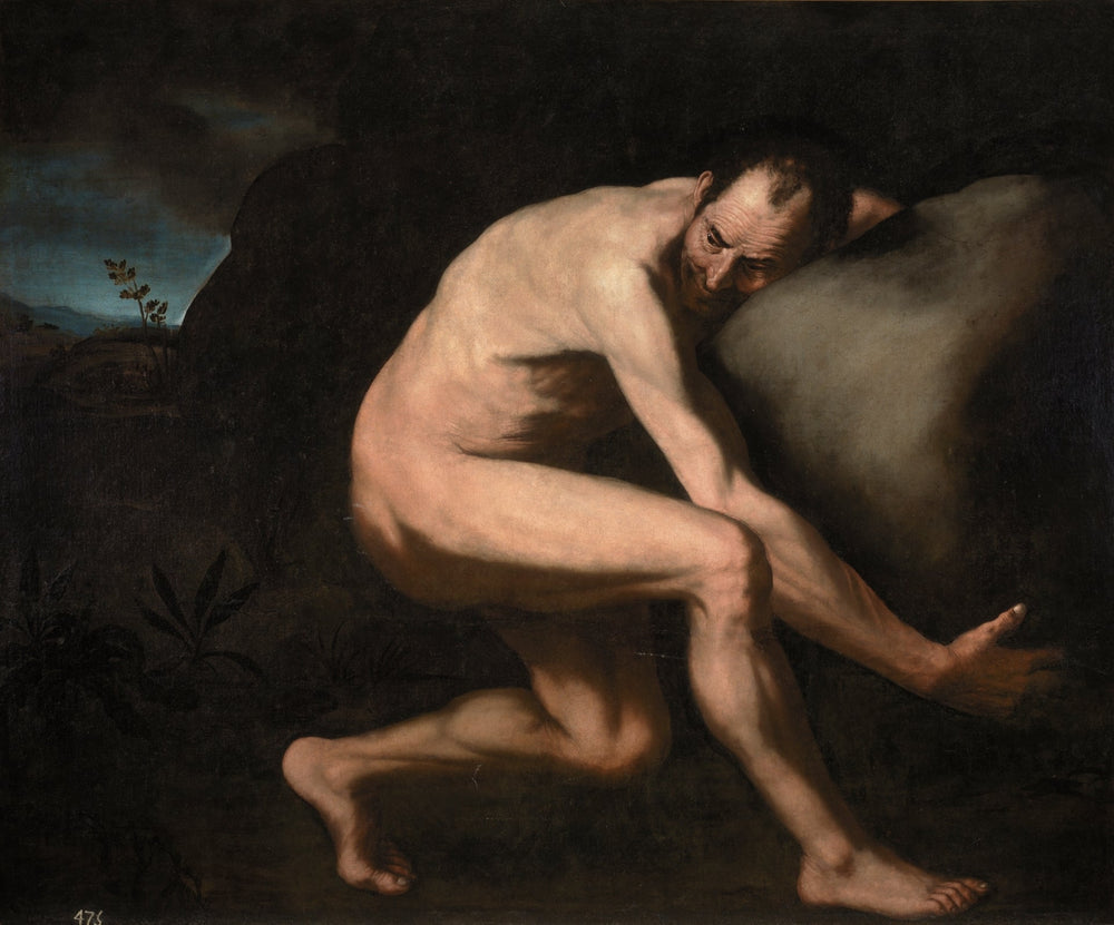 Sísifo - Jusepe de Ribera image 1 reproduction d’œuvre d’art à l’huile