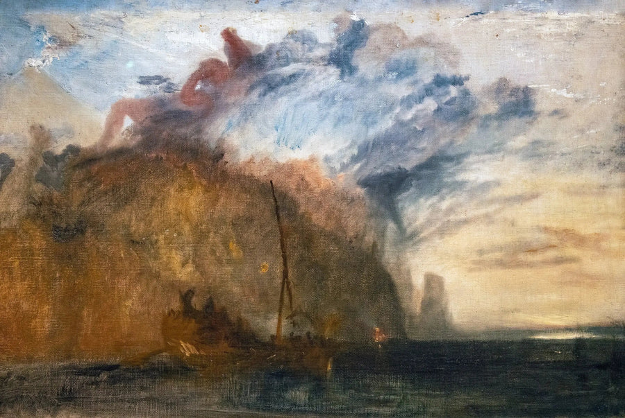 Skitse til 'Ulysses der håner Polyphemus' - J. M. W. Turner