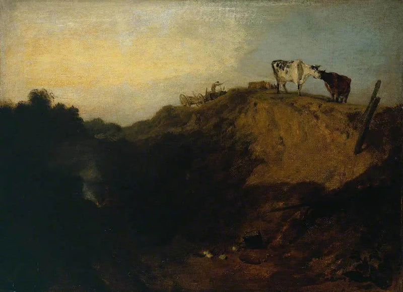 Skitse af en bank med sigøjnere - J. M. W. Turner