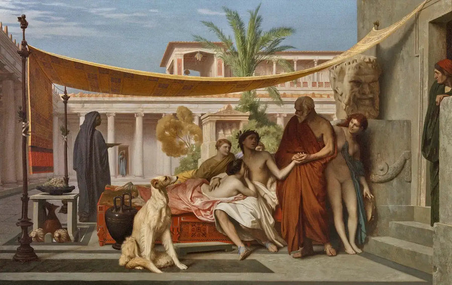 Sokrates søger Alcibiades i Aspasias hus - Jean-Léon Gérôme