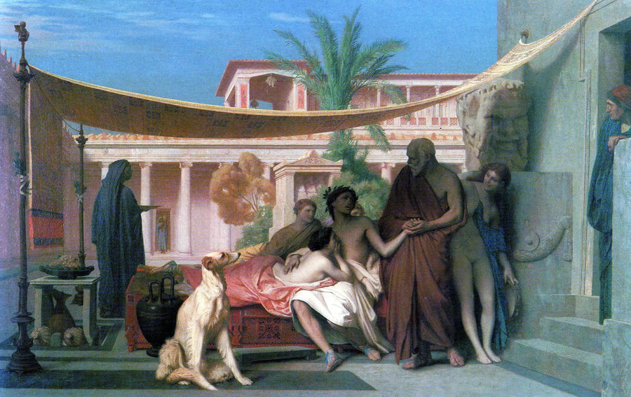 Sokrates besøger Alkibiades hos Aspasia for at hente - Jean-Léon Gérôme