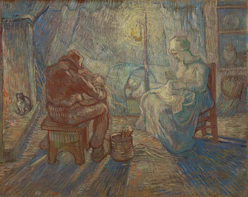 Aften (efter Millet) - Vincent van Gogh