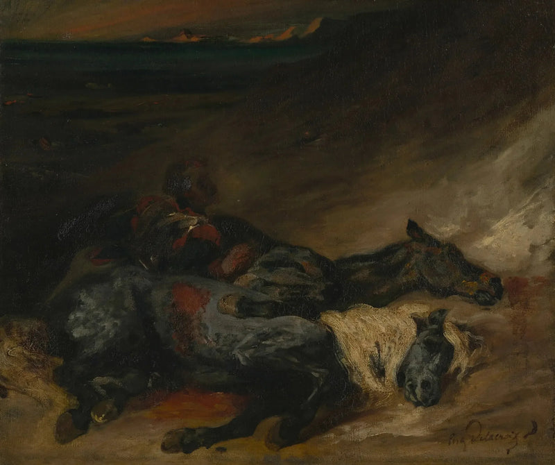 Aften efter en kamp - Eugène Delacroix